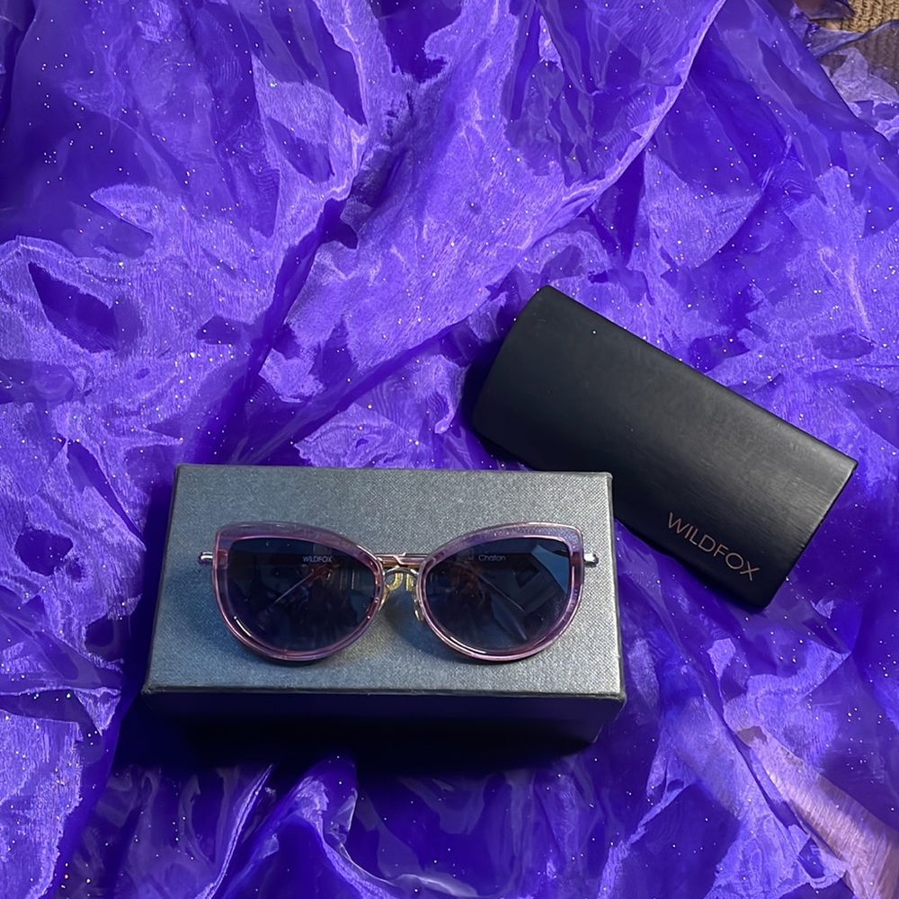 🎉Wildfox 💥RARE💥 Chaton Purple Sunglasses EUC - Picture 7 of 14